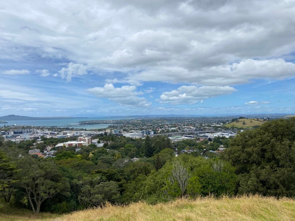 View of Auckland from Maungawhau/ Mt Eden