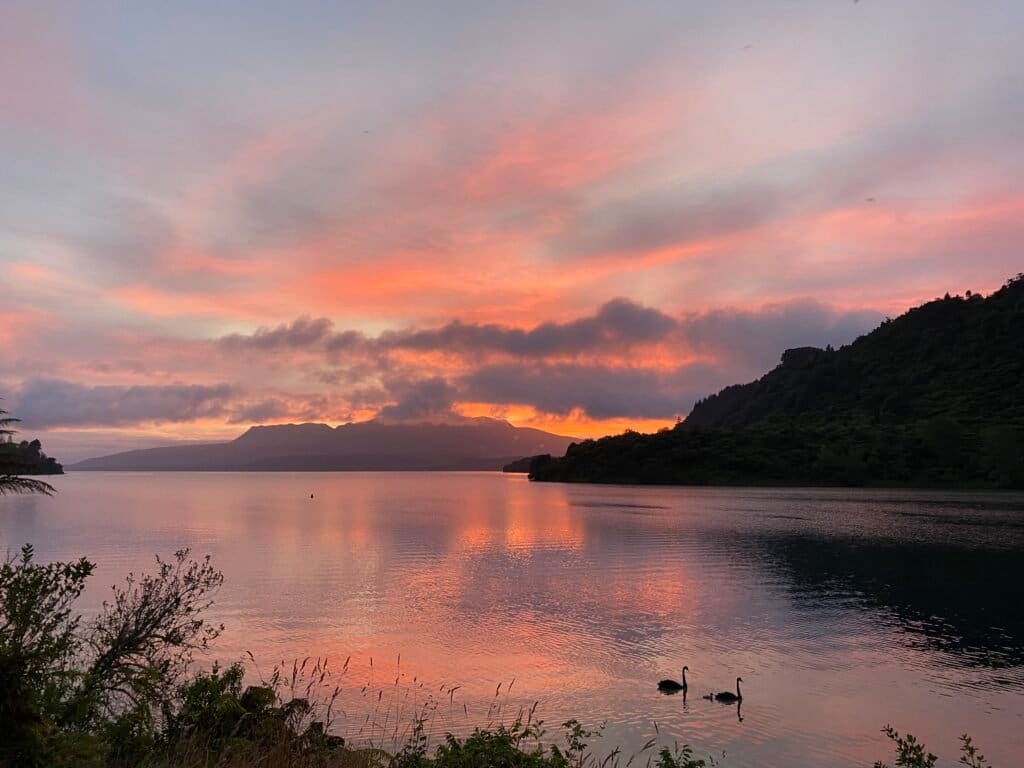 Lake Tarawera Jetty Sunrise, Rotorua