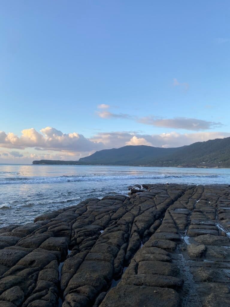 Picture of the Tessellated Pavement in Tasmania