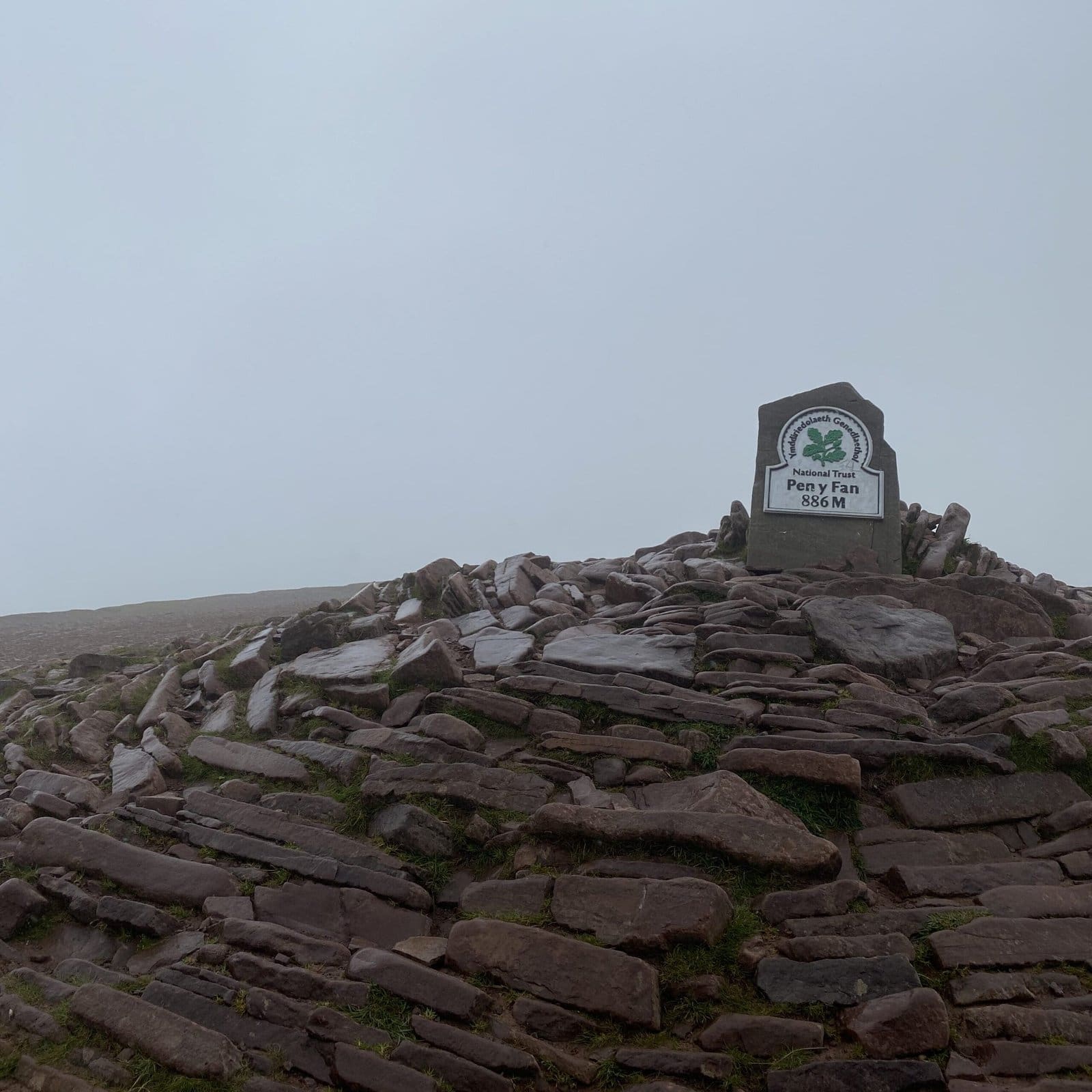 View from the peak of Pen y Fan, Brecon Beacons