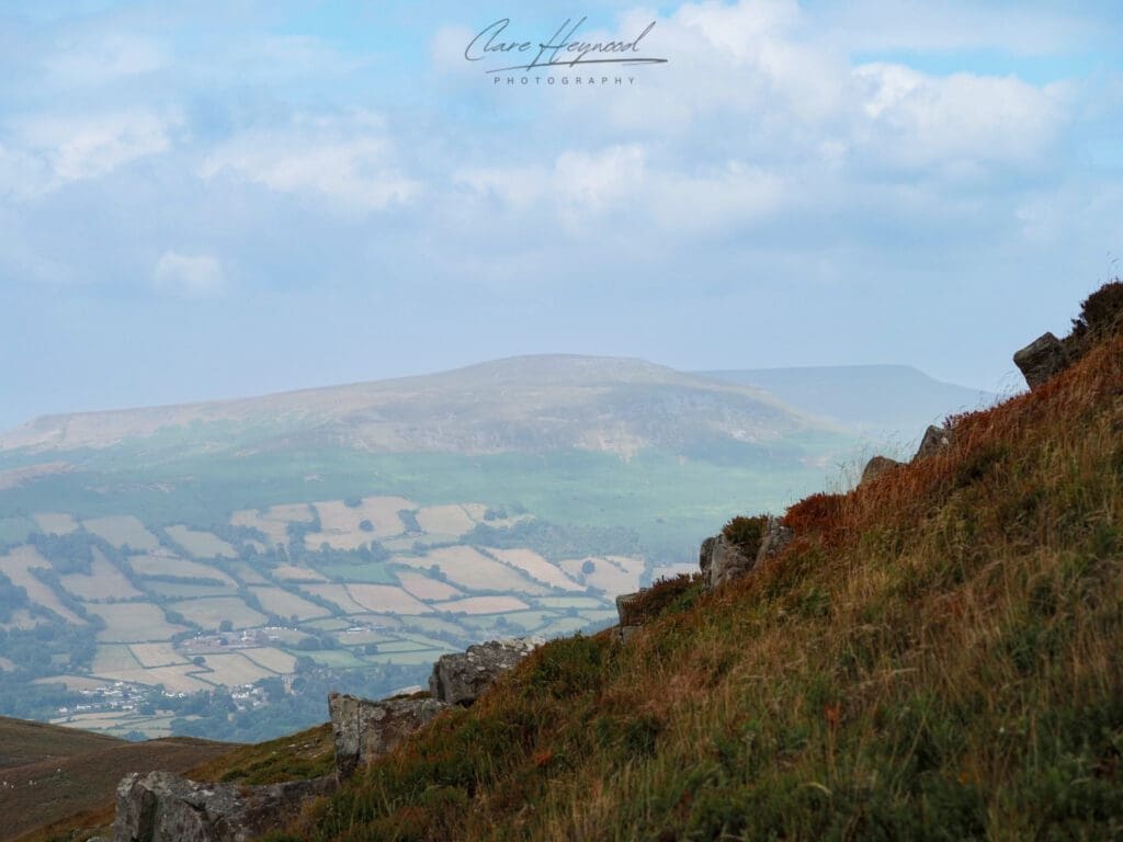 View from the top of Sugar Loaf, Brecon Beacons